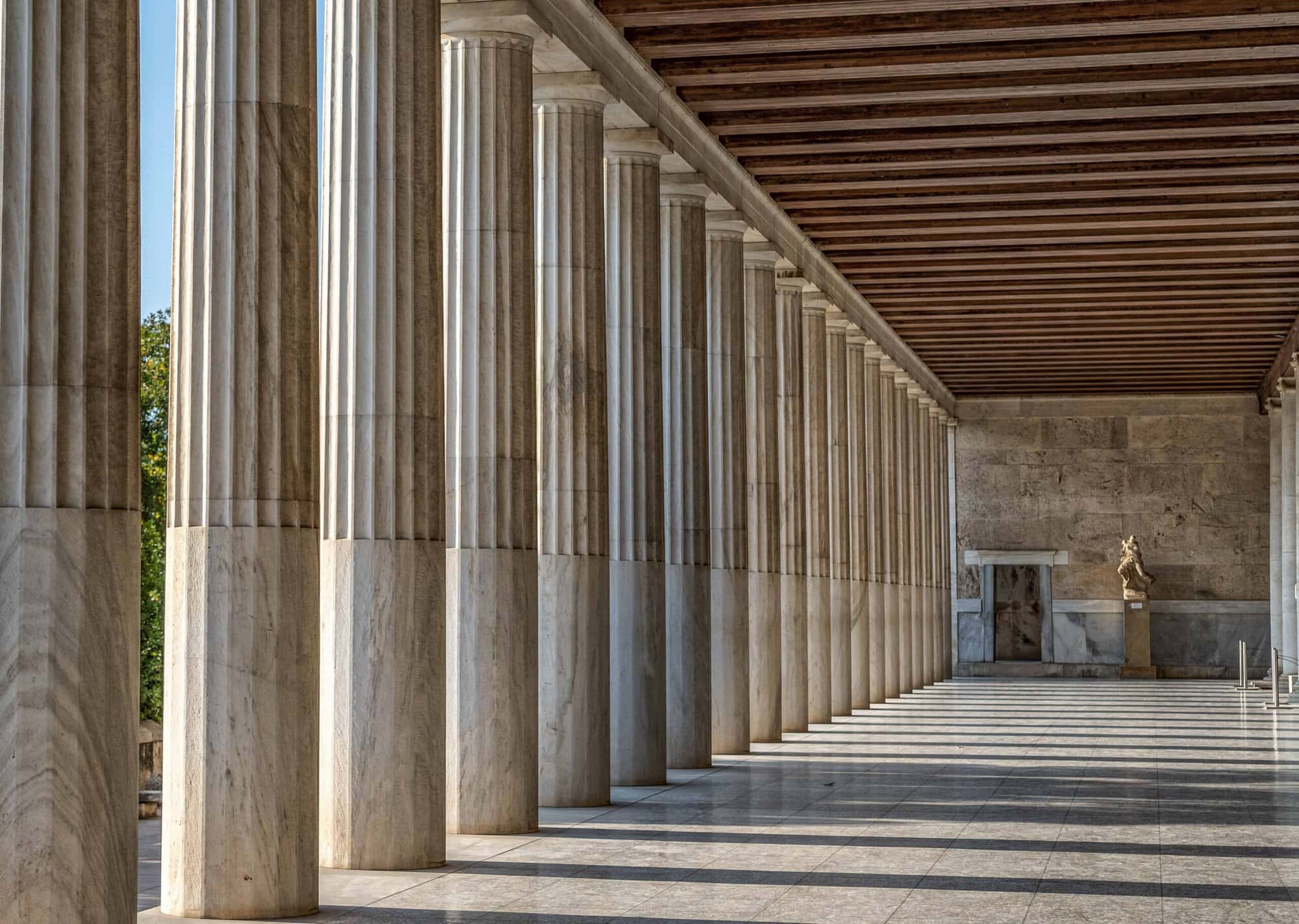 Pillars in Athens