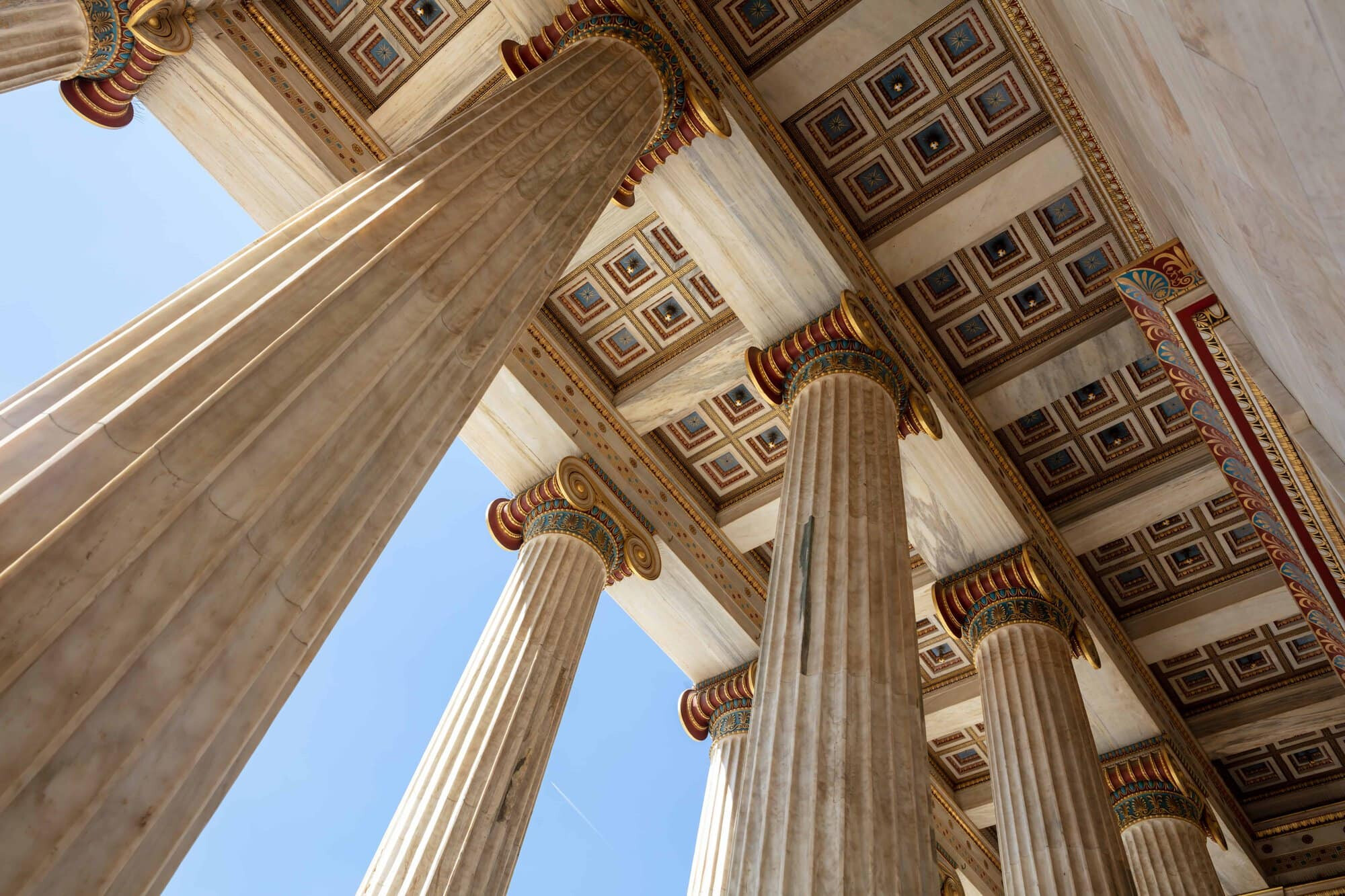 Athens pillars